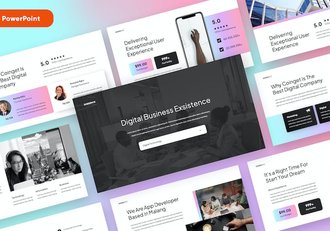 商务汇报企业介绍市场分析PPT模板 - 顶尖PPT