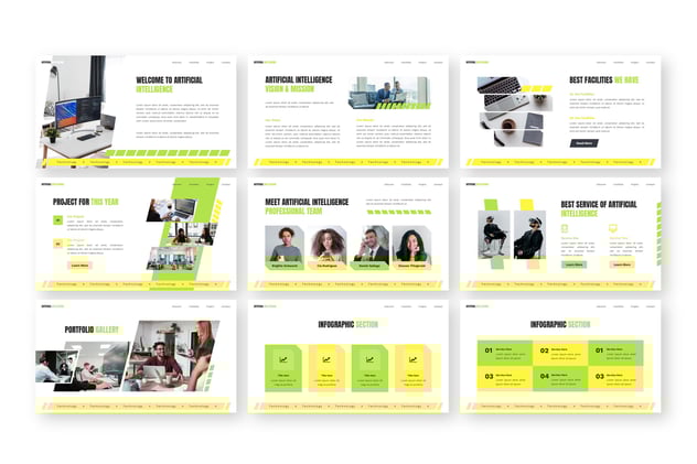 人工智能技术主题演讲keynote模板 - 顶尖PPT