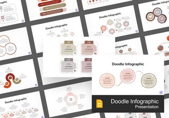 涂鸦风格商务信息图形PPT模板 - 顶尖PPT