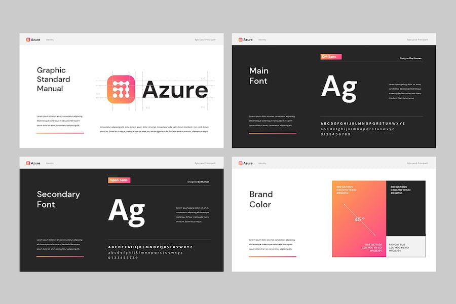 品牌形象设计指南规范Keynote模板 - 顶尖PPT