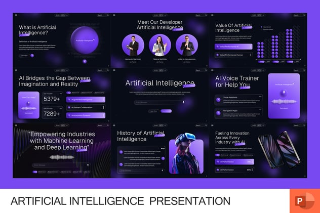 人工智能AI科技PPT模板 - 顶尖PPT
