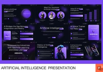 人工智能AI科技PPT模板 - 顶尖PPT