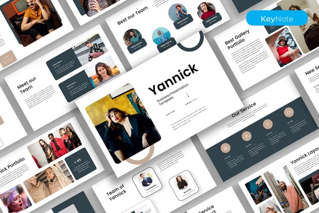 商务团队管理协作演讲Keynote模板 - 顶尖PPT