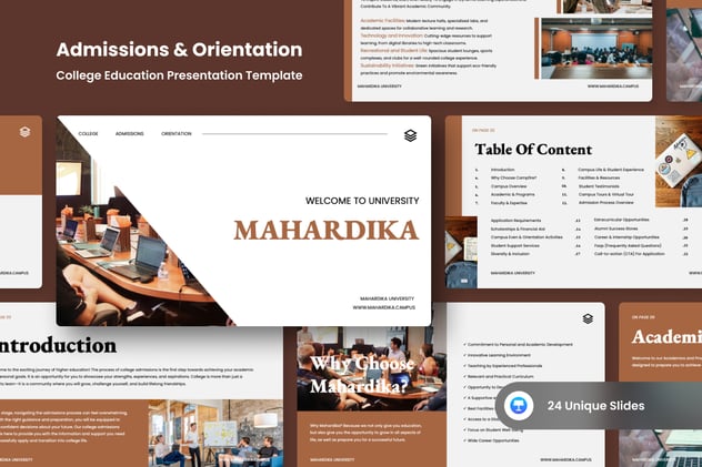 大学招商方向介绍keynote模板 - 顶尖PPT