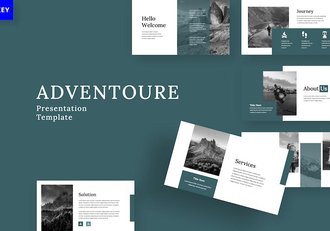 户外探险旅游keynote模板 - 顶尖PPT