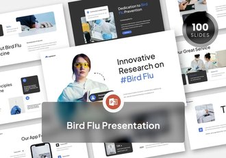 简约设计风格禽流感主题PPT模板 - 顶尖PPT