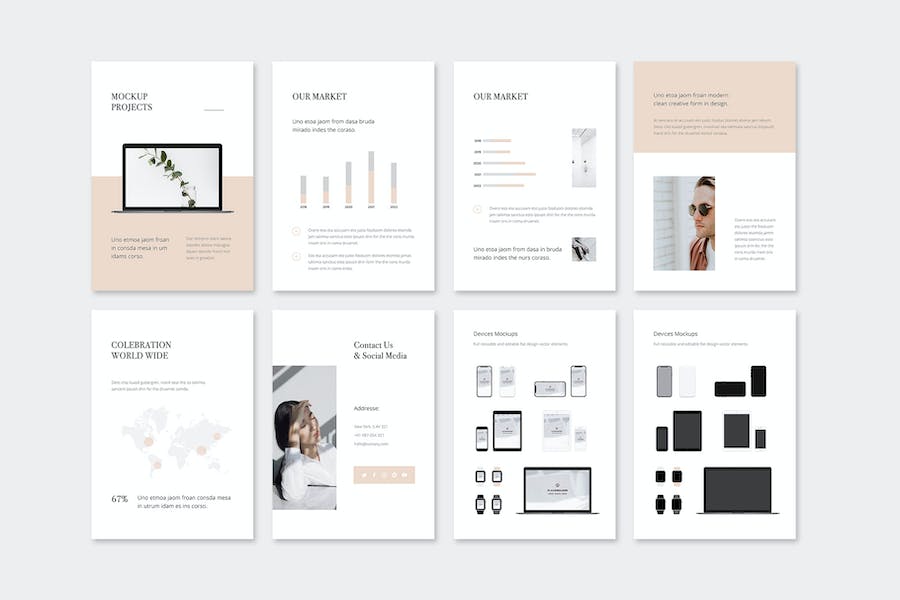 竖版排版商务演讲方案PPT模板 - 顶尖PPT