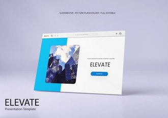 简约立面风格品牌展示Keynote模板 - 顶尖PPT