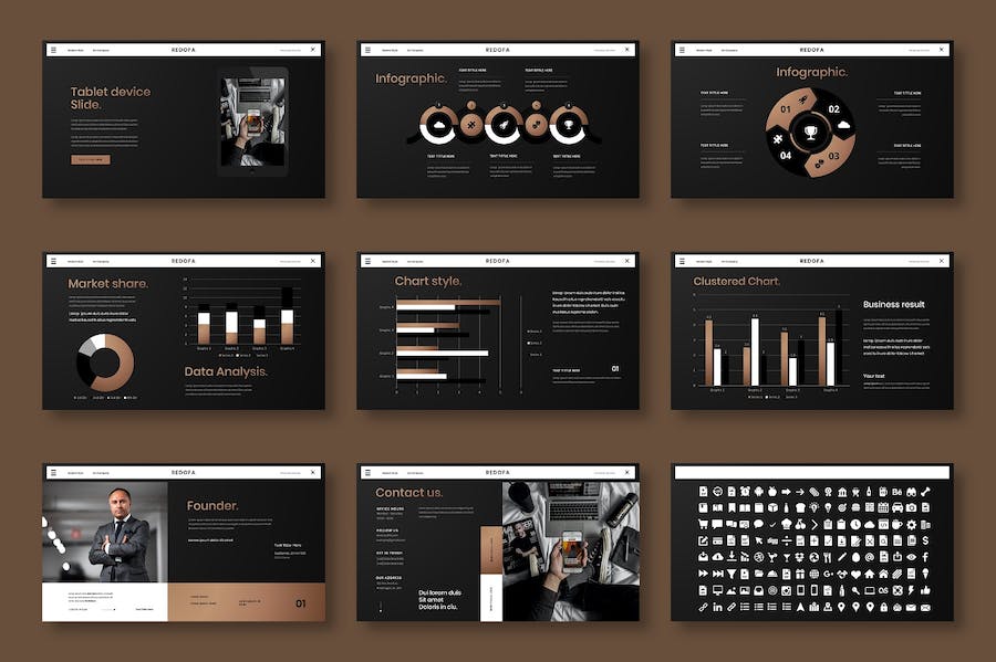 商务企业品牌宣传推广Keynote模板 - 顶尖PPT