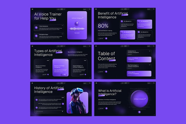 人工智能AI科技PPT模板 - 顶尖PPT