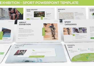 展览体育赛事活动推广宣传PPT模板 - 顶尖PPT