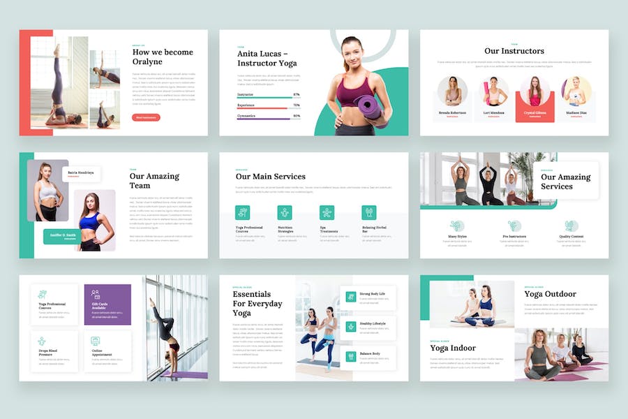 瑜伽培训教学机构介绍瑜伽运动介绍展示keynote模板 - 顶尖PPT