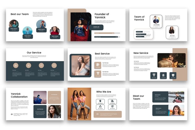 商务团队管理协作演讲Keynote模板 - 顶尖PPT