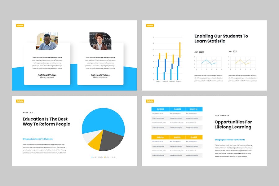 在线教育培训课程教学方案Keynote模板 - 顶尖PPT