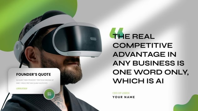 人工智能创业融资计划书Keynote模板 - 顶尖PPT