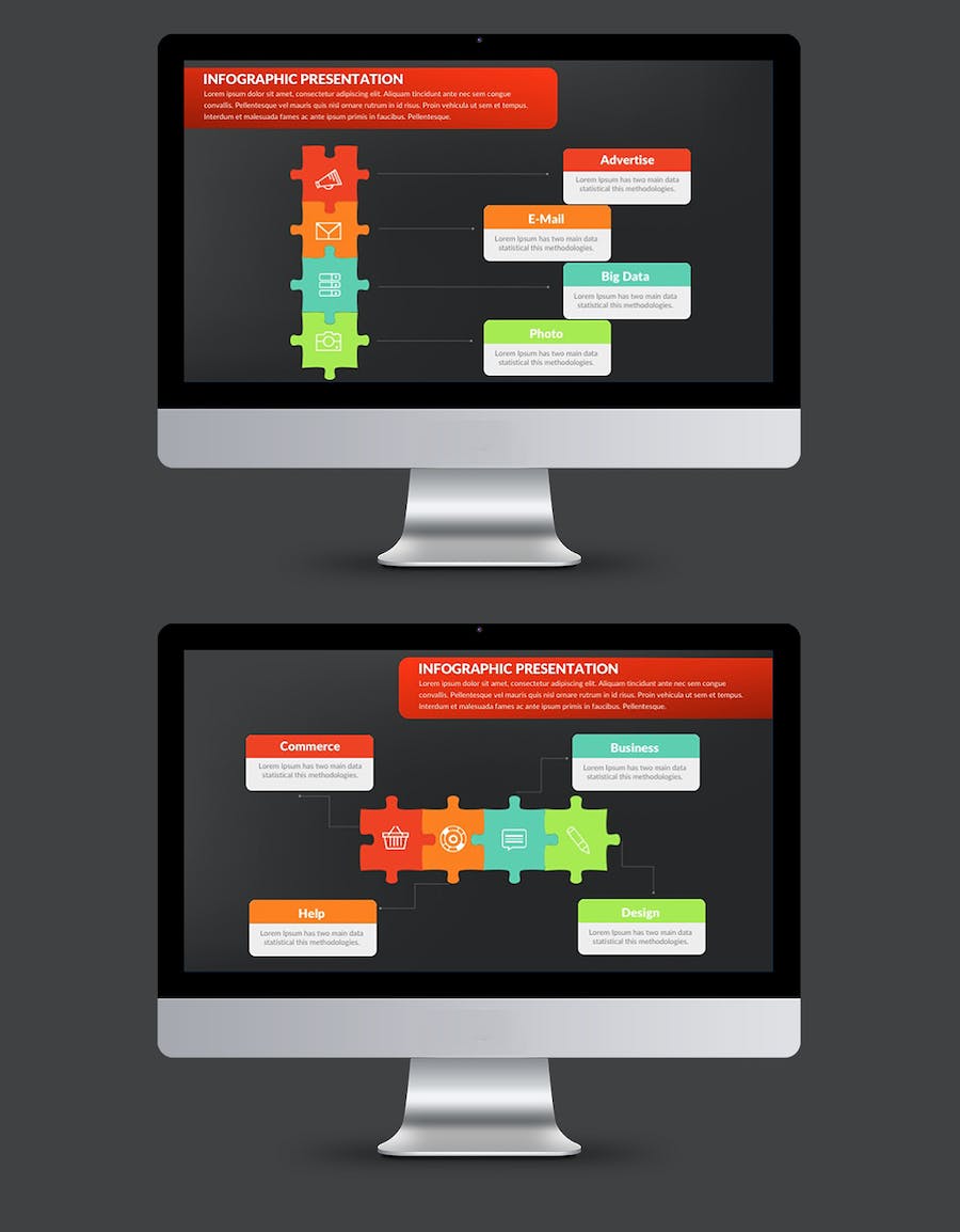 重要信息选项展示图形PPT模板 - 顶尖PPT
