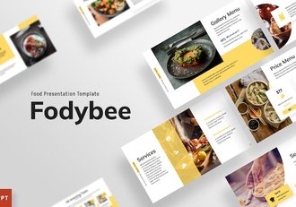 食品美食餐饮品牌推广PPT模板 - 顶尖PPT