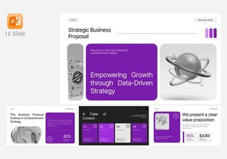 现代商业提案演讲平台PPT模板 - 顶尖PPT