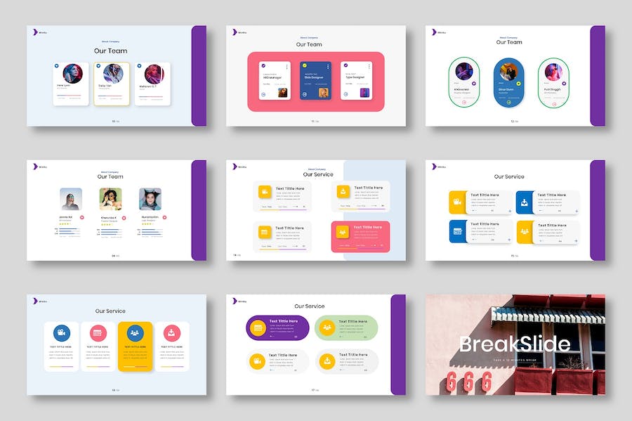 创意时尚商务通用国外PPT模板 - 顶尖PPT