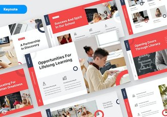 优质教育培训机构课程展示Keynote模板 - 顶尖PPT