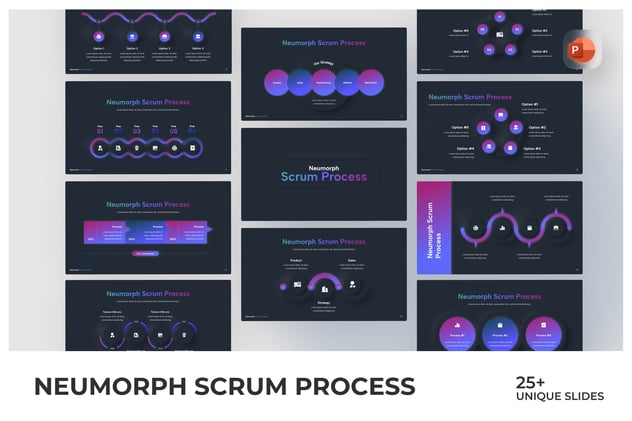 流程信息图形PPT模板 - 顶尖PPT