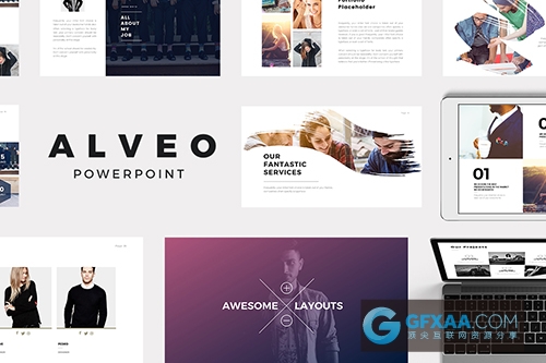 时尚简约公司团队介绍PPT模板 - 顶尖PPT