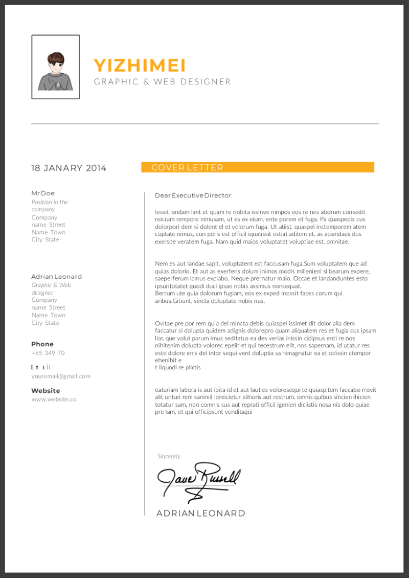 简约英文简历模板 - 顶尖PPT