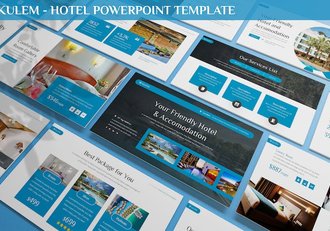 酒店管理宣传介绍团队介绍商务通用PPT模板 - 顶尖PPT