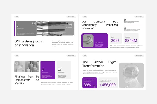 现代商业提案演讲平台PPT模板 - 顶尖PPT