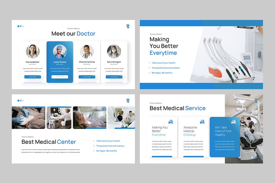 现代医学护理教学课程方案PPT模板 - 顶尖PPT