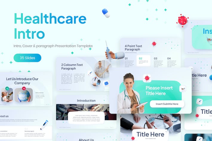 高端医疗行业医疗保健养生公司简介PPT模板 - 顶尖PPT