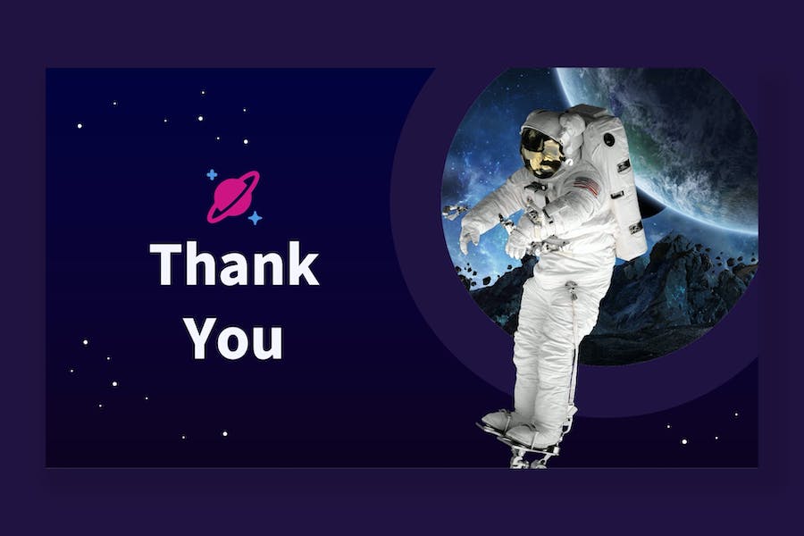 空间主题创意展示PPT模板 - 顶尖PPT