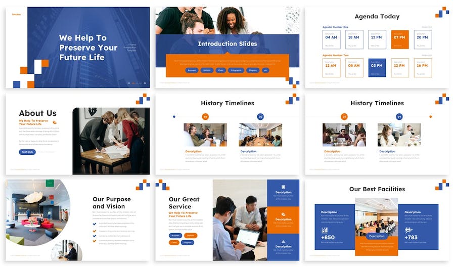 企业财务解决方案keynote模板 - 顶尖PPT