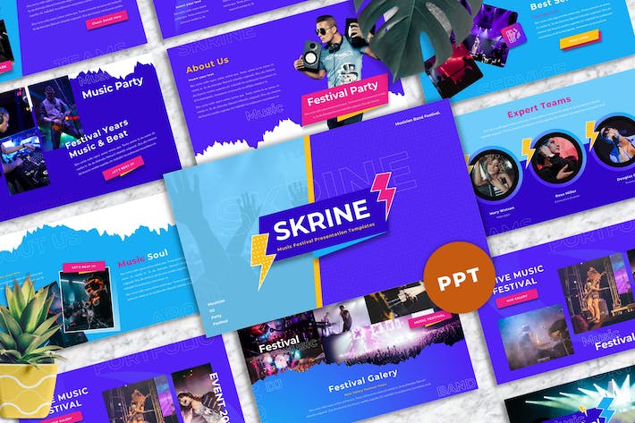 音乐节活动介绍流程安排宣传推广PPT模板 - 顶尖PPT