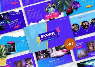 音乐节活动介绍流程安排宣传推广PPT模板 - 顶尖PPT