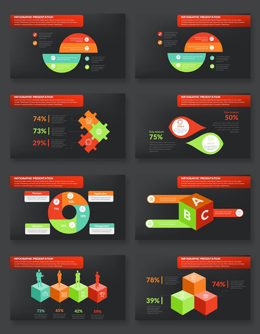 重要信息选项展示图形PPT模板 - 顶尖PPT