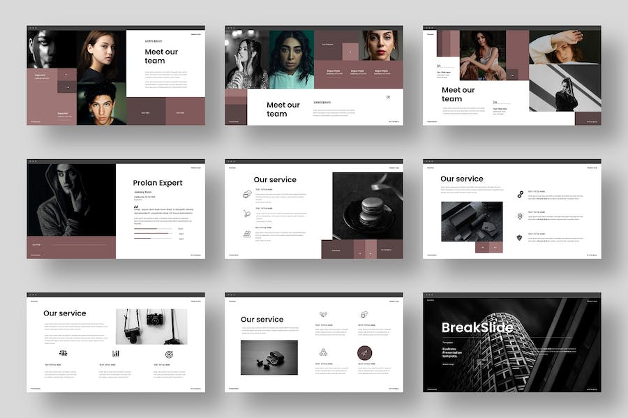 时尚潮流商务多用途PPT模板 - 顶尖PPT