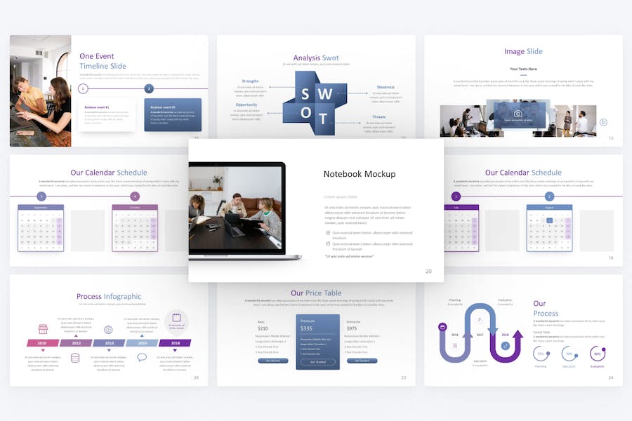 商务商业风格企业蓝图keynote模板 - 顶尖PPT