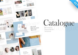 时尚杂志风摄影图片展示多用途keynote模板 - 顶尖PPT