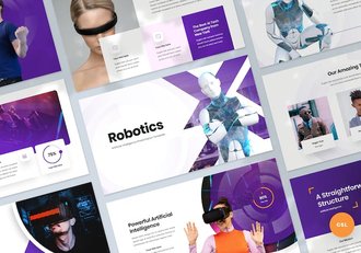 人工智能技术发展趋势展示PPT模板 - 顶尖PPT