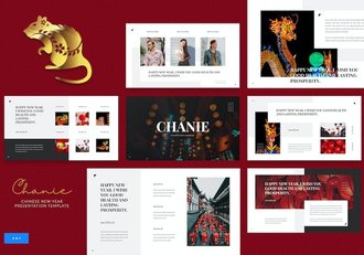 中国新年除夕晚会灯会中国农历新年文化宣传介绍keynote模板 - 顶尖PPT