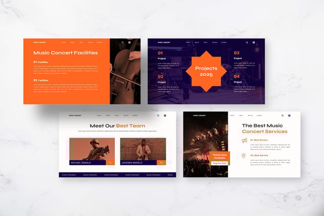 音乐会演唱会PPT模板 - 顶尖PPT