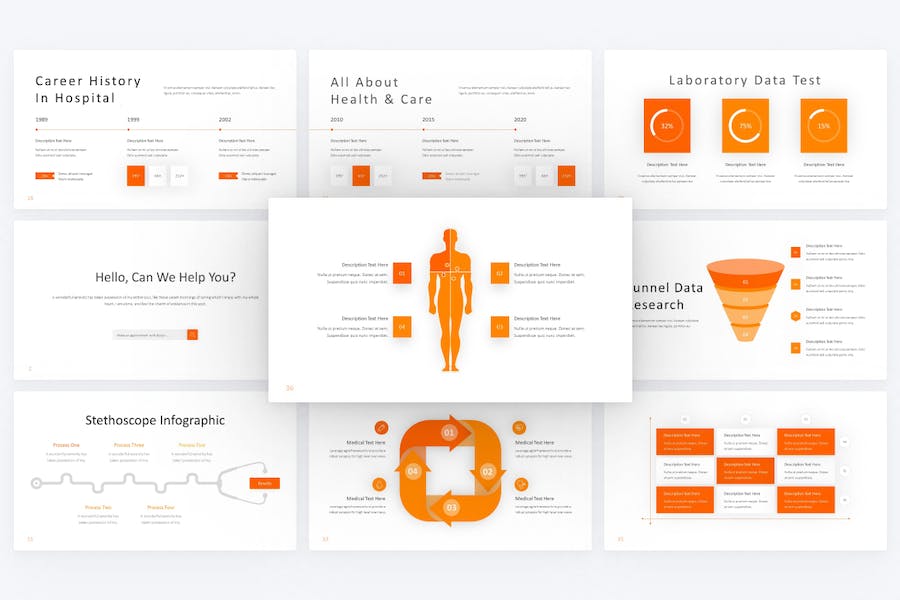 医学医疗行业主题医学研究分析统计PPT模板 - 顶尖PPT
