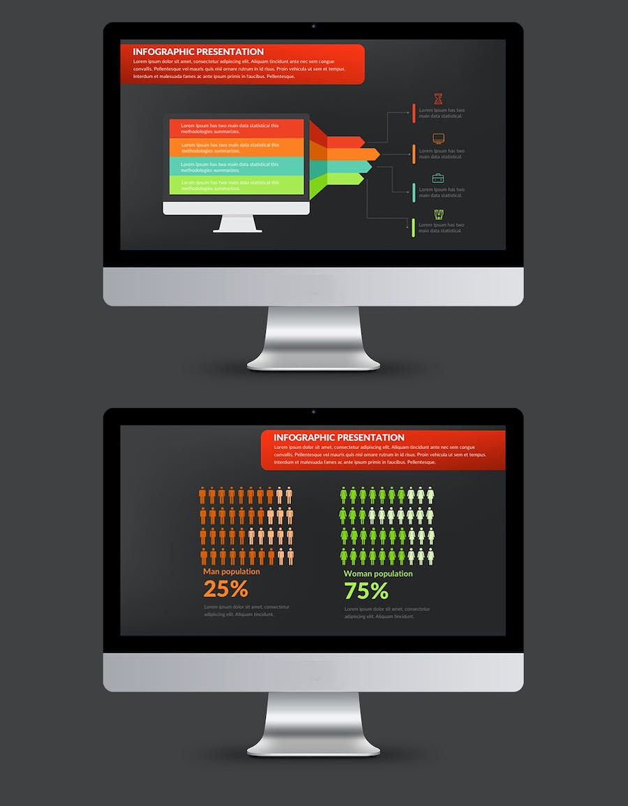 重要信息选项展示图形PPT模板 - 顶尖PPT
