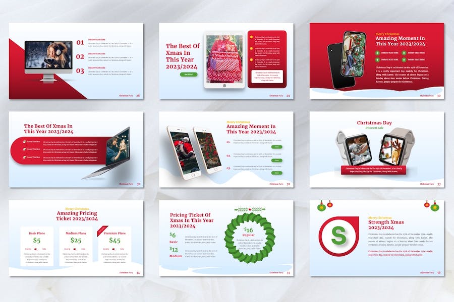 圣诞节主题演讲策划活动方案Keynote模板 - 顶尖PPT