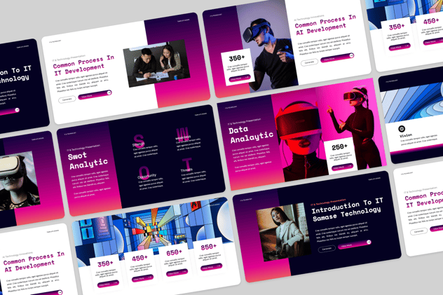 IT与AI人工智能技术keynote模板 - 顶尖PPT