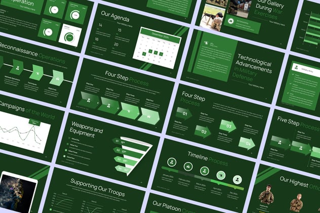 军事防御教学课件PPT模板 - 顶尖PPT