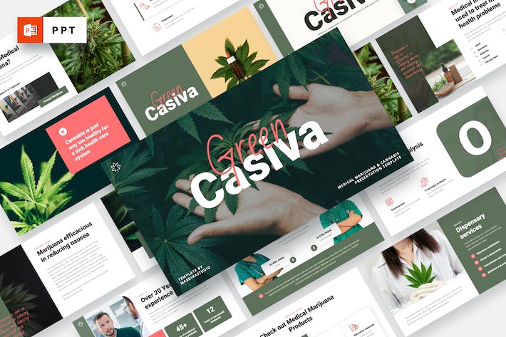 医用大麻相关知识科普展示PPT模板 - 顶尖PPT