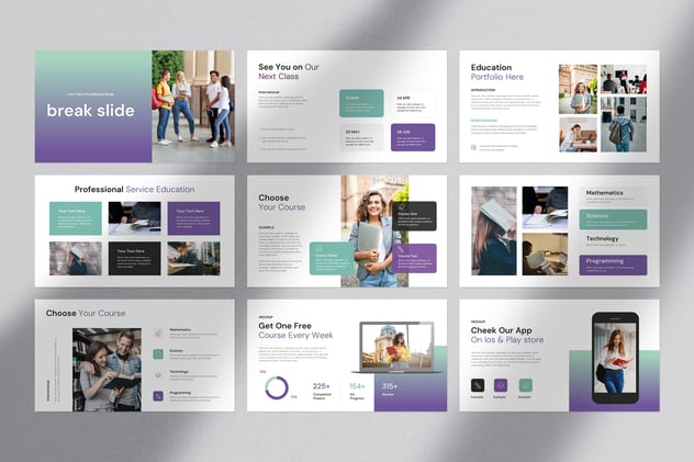 国外高级感教育教学主题PPT模板 - 顶尖PPT