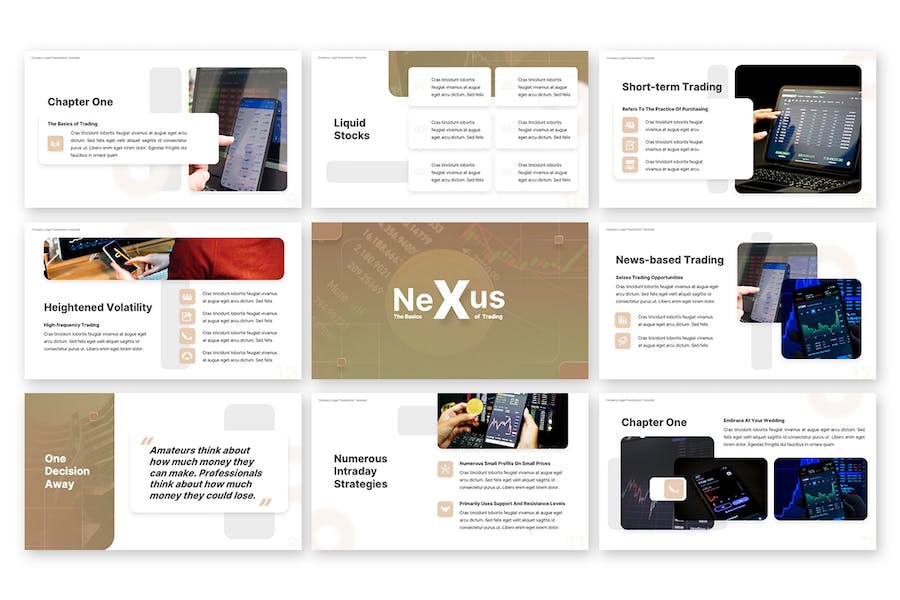 蓝色商务交易流程演示PPT模板 - 顶尖PPT